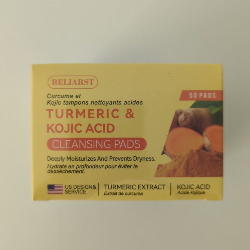 50 Ct Cleansing Pads Tumeric And Kojic Acid